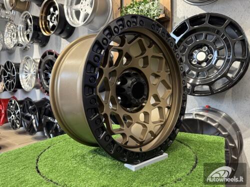 Ratlankis Fuel Offroad Unit Style R18X9J 6X139.7 ET0 110 Bronze with Matt Black Lip
