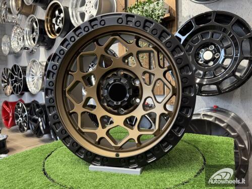 Ratlankis Fuel Offroad Unit Style R18X9J 6X139.7 ET0 110 Bronze with Matt Black Lip