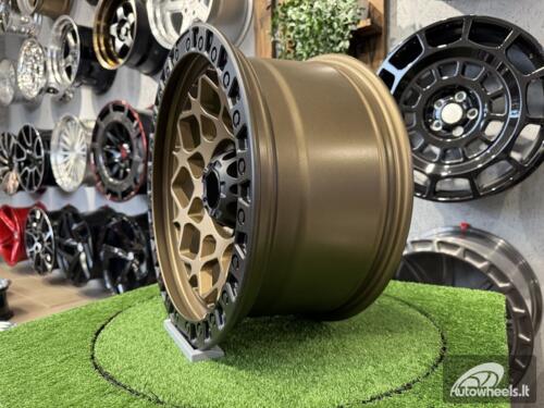 Ratlankis Fuel Offroad Unit Style R18X9J 6X139.7 ET0 110 Bronze with Matt Black Lip