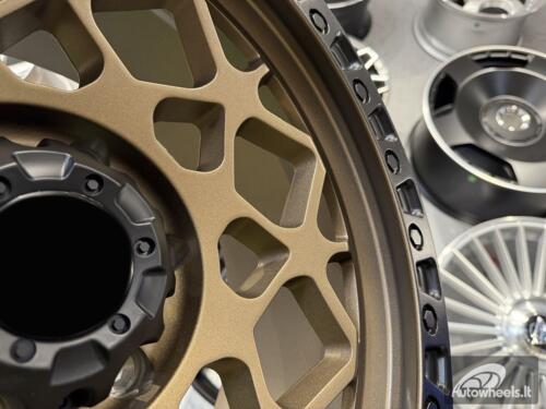 Ratlankis Fuel Offroad Unit Style R18X9J 6X139.7 ET0 110 Bronze with Matt Black Lip