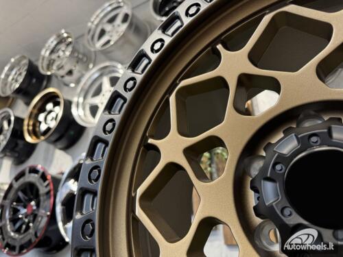 Ratlankis Fuel Offroad Unit Style R18X9J 6X139.7 ET0 110 Bronze with Matt Black Lip