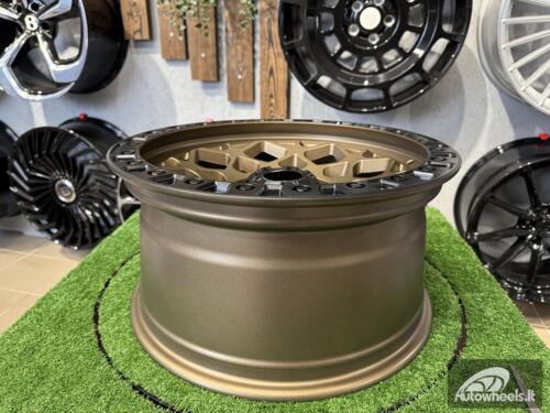 Ratlankis Fuel Offroad Unit Style R18X9J 6X139.7 ET0 110 Bronze with Matt Black Lip