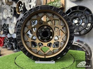 Ratlankis Fuel Offroad Unit Style R18X9J 6X139.7 ET0 110 Bronze with Matt Black Lip