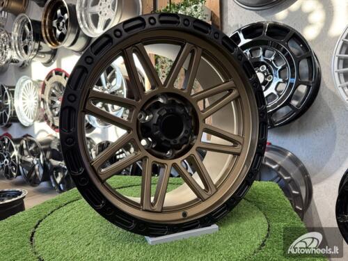 Ratlankis Agp 307 Style R18X9J 6X139.7 ET0 110 Bronze with Matt Black Lip