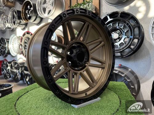 Ratlankis Agp 307 Style R18X9J 6X139.7 ET0 110 Bronze with Matt Black Lip