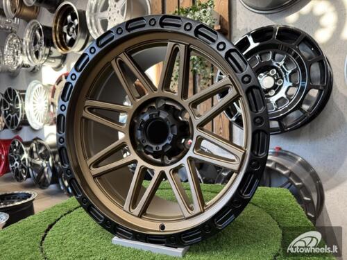 Ratlankis Agp 307 Style R18X9J 6X139.7 ET0 110 Bronze with Matt Black Lip