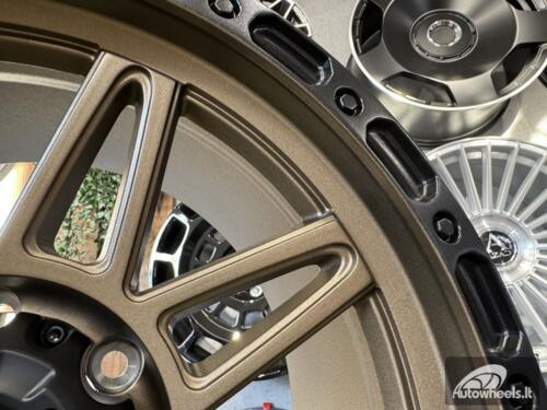 Ratlankis Agp 307 Style R18X9J 6X139.7 ET0 110 Bronze with Matt Black Lip