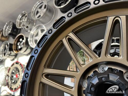 Ratlankis Agp 307 Style R18X9J 6X139.7 ET0 110 Bronze with Matt Black Lip