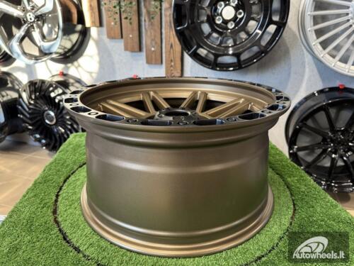 Ratlankis Agp 307 Style R18X9J 6X139.7 ET0 110 Bronze with Matt Black Lip