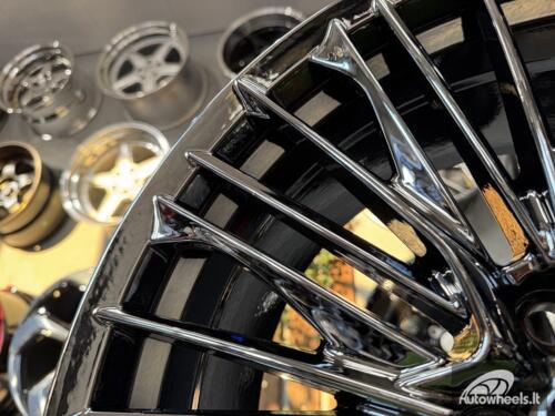 Ratlankis Toyota Alphard Hybrid Style R20X8.5J 5X114.3 ET35 60.1 Black Chrome