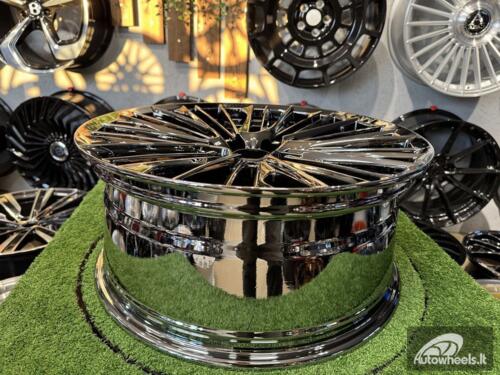 Ratlankis Toyota Alphard Hybrid Style R20X8.5J 5X114.3 ET35 60.1 Black Chrome