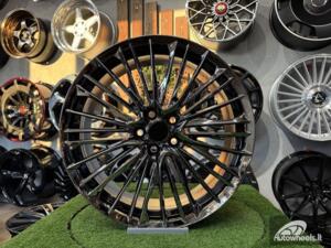 Ratlankis Toyota Alphard Hybrid Style R20X8.5J 5X114.3 ET35 60.1 Black Chrome