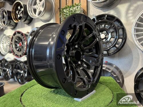 Ratlankis RAM Final Edition Beadlock Style R18X9J 6X135 ET19 87.1 Bright Hyper Black with Matt Black Lip