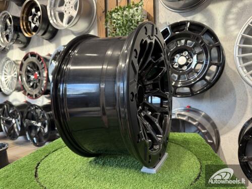 Ratlankis RAM Final Edition Beadlock Style R18X9J 6X135 ET19 87.1 Bright Hyper Black with Matt Black Lip