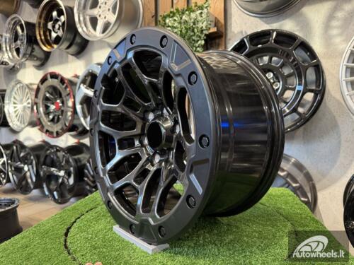 Ratlankis RAM Final Edition Beadlock Style R18X9J 6X135 ET19 87.1 Bright Hyper Black with Matt Black Lip