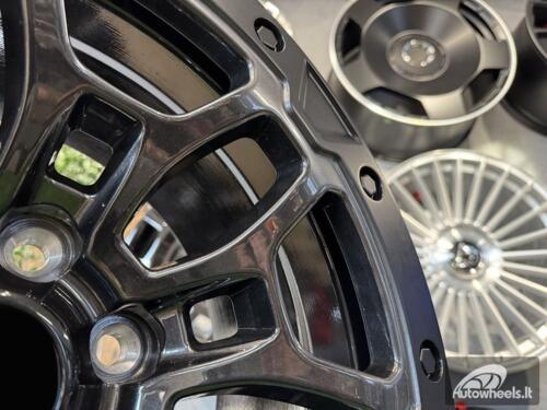 Ratlankis RAM Final Edition Beadlock Style R18X9J 6X135 ET19 87.1 Bright Hyper Black with Matt Black Lip