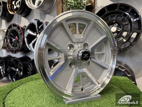 Ratlankis Datsun 280Z Style R14X6J 4X114.3 ET10 67.5 Coarse Sliver with Diamond Cut