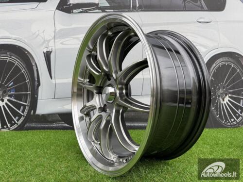 Ratlankis Work ZR10 Style R18X8.5J 5X112 ET35 66.56 Hyper Black with Diamond Cut Lip