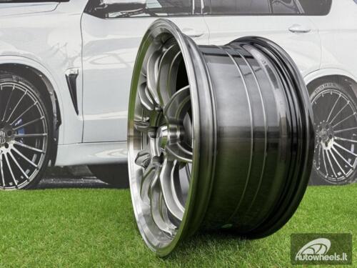 Ratlankis Work ZR10 Style R18X8.5J 5X112 ET35 66.56 Hyper Black with Diamond Cut Lip