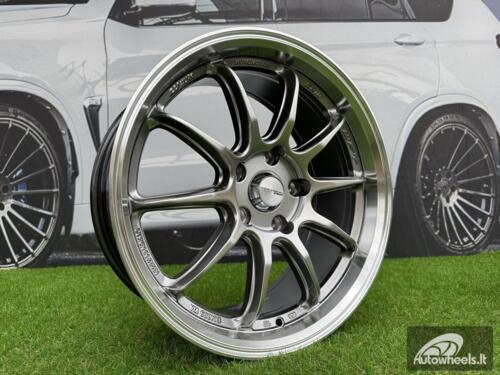 Ratlankis Work ZR10 Style R18X8.5J 5X112 ET35 66.56 Hyper Black with Diamond Cut Lip