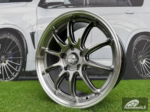Ratlankis Work ZR10 Style R18X8.5J 5X108 ET38 73.1 Hyper Black with Diamond Cut Lip