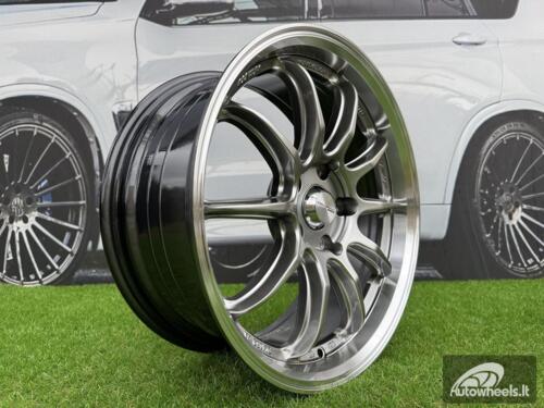 Ratlankis Work ZR10 Style R18X8.5J 5X108 ET38 73.1 Hyper Black with Diamond Cut Lip
