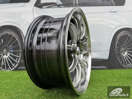 Ratlankis Work ZR10 Style R18X8.5J 5X108 ET38 73.1 Hyper Black with Diamond Cut Lip