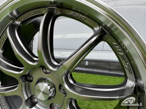 Ratlankis Work ZR10 Style R18X8.5J 5X108 ET38 73.1 Hyper Black with Diamond Cut Lip