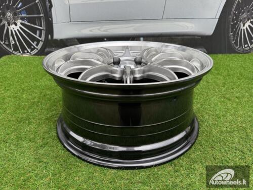 Ratlankis Work ZR10 Style R18X8.5J 5X108 ET38 73.1 Hyper Black with Diamond Cut Lip