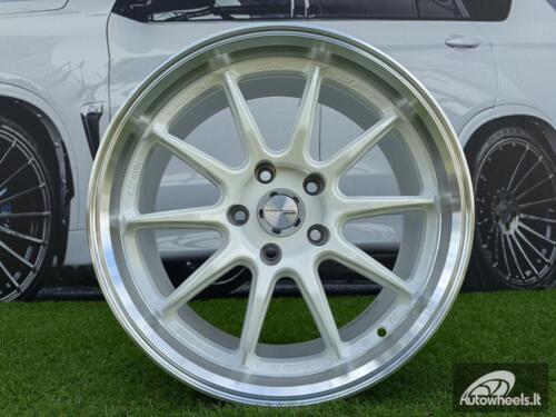 Ratlankis Work ZR10 Style R17X7.5J 5X114.3 ET35 73.1 White with Diamond Cut Lip