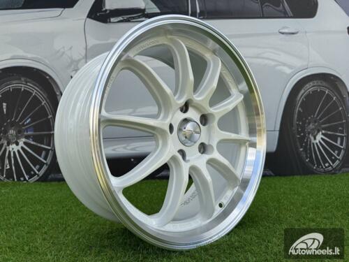 Ratlankis Work ZR10 Style R17X7.5J 5X114.3 ET35 73.1 White with Diamond Cut Lip