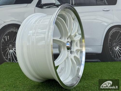 Ratlankis Work ZR10 Style R17X7.5J 5X114.3 ET35 73.1 White with Diamond Cut Lip