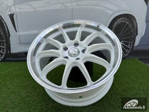 Ratlankis Work ZR10 Style R17X7.5J 5X114.3 ET35 73.1 White with Diamond Cut Lip