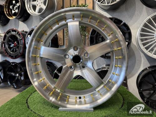 Ratlankis SSR SP1 Style R18X8.5J 5X113 (5X112/5X114.3) ET35 73.1 Silver with Diamond Cut