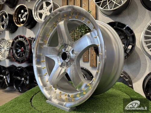 Ratlankis SSR SP1 Style R18X8.5J 5X113 (5X112/5X114.3) ET35 73.1 Silver with Diamond Cut