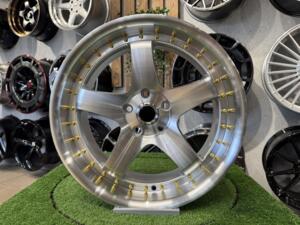 Ratlankis SSR SP1 Style R18X8.5J 5X113 (5X112/5X114.3) ET35 73.1 Silver with Diamond Cut