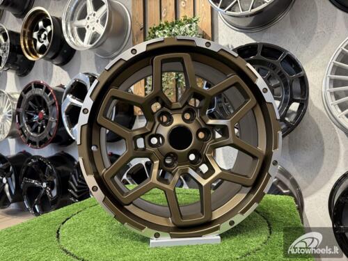 Ratlankis Falcon T9 Atlas Style R18X9J 6X139.7 ET0 106.1 Matt Bronze with Diamond Cut Lip