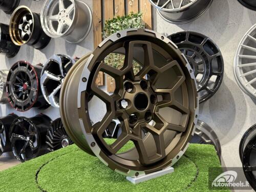 Ratlankis Falcon T9 Atlas Style R18X9J 6X139.7 ET0 106.1 Matt Bronze with Diamond Cut Lip