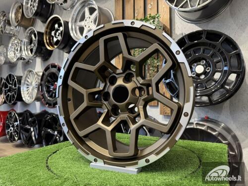 Ratlankis Falcon T9 Atlas Style R18X9J 6X139.7 ET0 106.1 Matt Bronze with Diamond Cut Lip