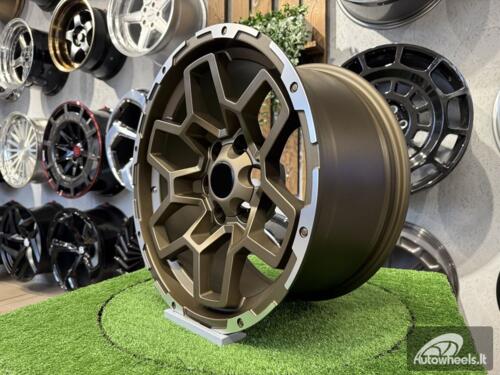 Ratlankis Falcon T9 Atlas Style R18X9J 6X139.7 ET0 106.1 Matt Bronze with Diamond Cut Lip