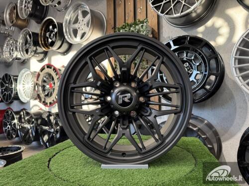 Ratlankis Offroad Quad Spoke Snowflake Style R18X9J 6X139.7 ET12 110.5 Matt Dark Gunmetal