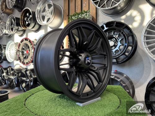 Ratlankis Offroad Quad Spoke Snowflake Style R18X9J 6X139.7 ET12 110.5 Matt Dark Gunmetal