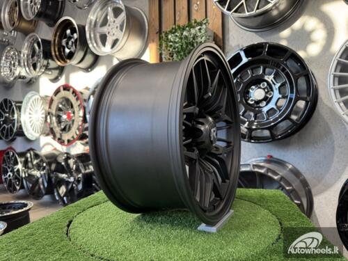 Ratlankis Offroad Quad Spoke Snowflake Style R18X9J 6X139.7 ET12 110.5 Matt Dark Gunmetal