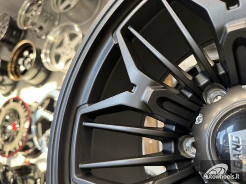 Ratlankis Offroad Quad Spoke Snowflake Style R18X9J 6X139.7 ET12 110.5 Matt Dark Gunmetal