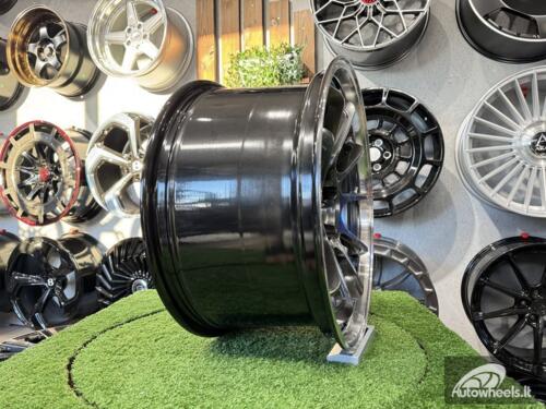Ratlankis Advan Racing RZ-DF2 Style R18X9.5J 5X114.3 ET25 73.1 Hyper Black with Diamond Cut Lip