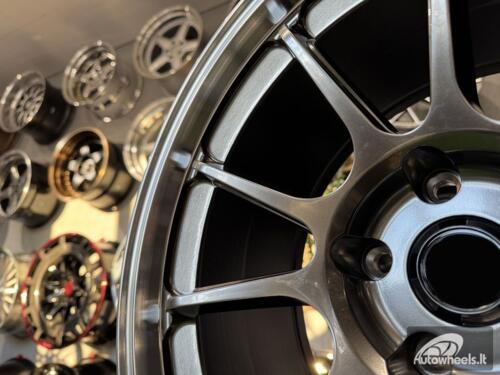 Ratlankis Advan Racing RZ-DF2 Style R18X9.5J 5X114.3 ET25 73.1 Hyper Black with Diamond Cut Lip