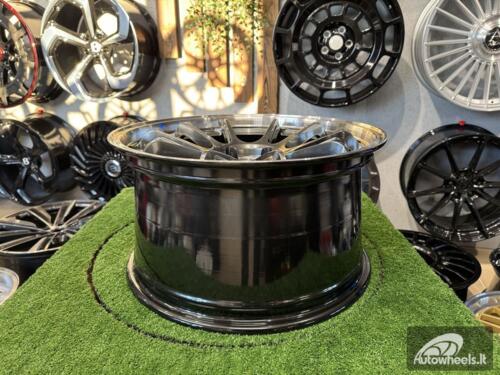 Ratlankis Advan Racing RZ-DF2 Style R18X9.5J 5X114.3 ET25 73.1 Hyper Black with Diamond Cut Lip
