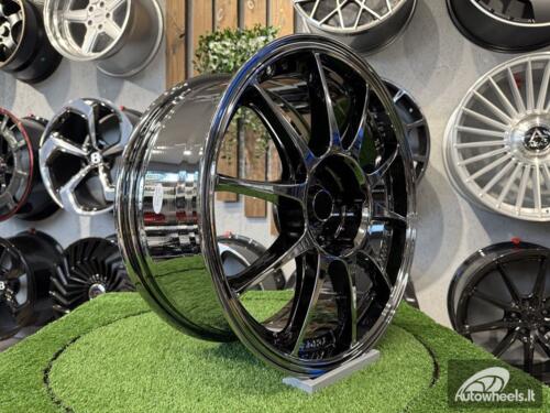 Ratlankis SSR GTV02 Style R17X7.5J 5X114.3 ET42 73.1 Black Chrome