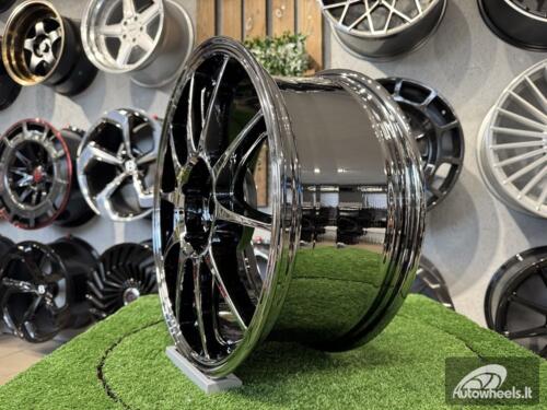 Ratlankis SSR GTV02 Style R17X7.5J 5X114.3 ET42 73.1 Black Chrome