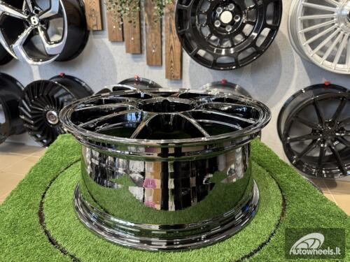 Ratlankis SSR GTV02 Style R17X7.5J 5X114.3 ET42 73.1 Black Chrome